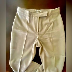 Maakif New York Made in Uzbekistan Women’s Of White Polyester Blend Pants Size 8